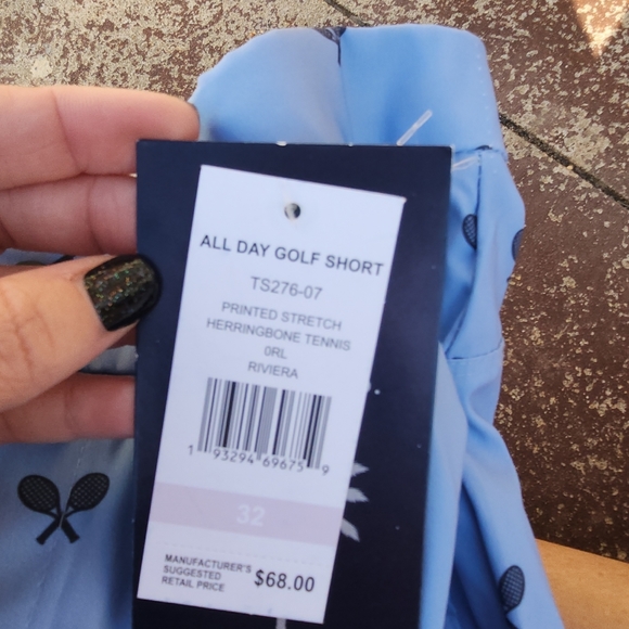 Men's Blue Golf Shorts NWT 32 - Picture 3 of 3